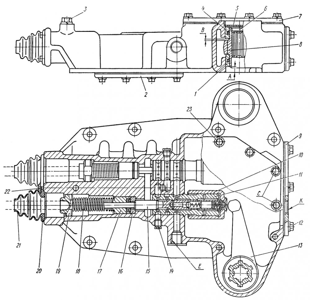 Ремонт сервомеханизма бортовых фрикционов