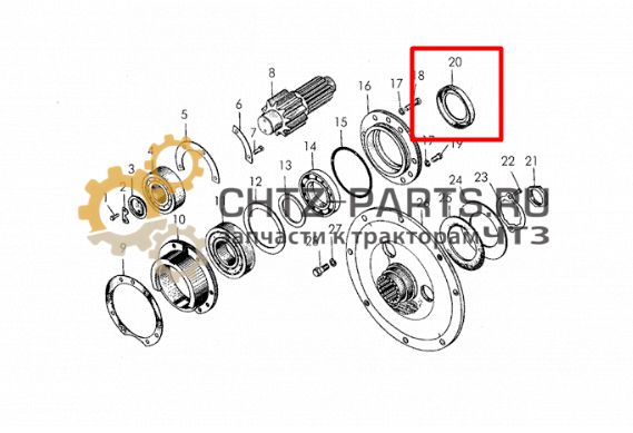 Сальник 2.2-100Х125-1