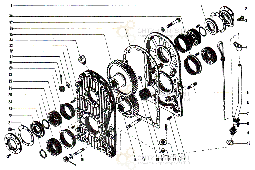 748-50-209СП Редуктор привода генератора ДЭТ-250 748-50-209СП Редуктор привода генератора ДЭТ-250