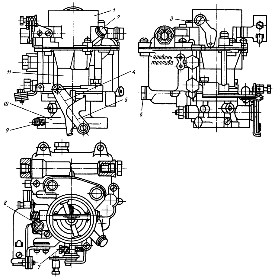 Рис. 49. Карбюратор К125Л Рис. 49. Карбюратор К125Л Т-130М