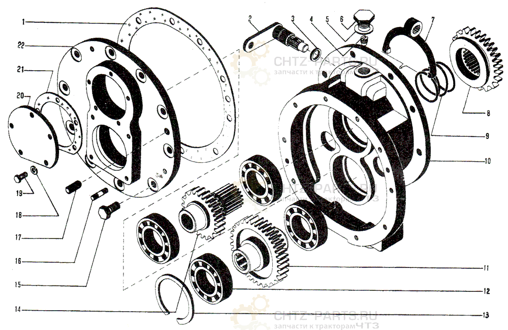 748-50-218СП Редуктор привода насоса ДЭТ-250 748-50-218СП Редуктор привода насоса ДЭТ-250