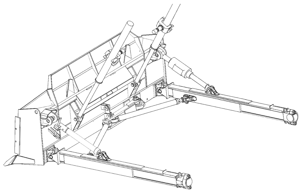 Бульдозерное оборудование Е2 (вид сзади) Бульдозерное оборудование Е2 (вид сзади)